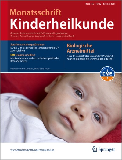 Monatsschrift Kinderheilkunde 2/2007