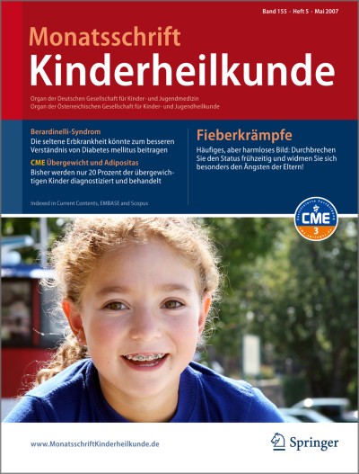 Monatsschrift Kinderheilkunde 5/2007