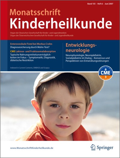 Monatsschrift Kinderheilkunde 6/2007