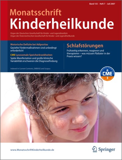 Monatsschrift Kinderheilkunde 7/2007