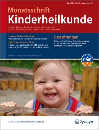Monatsschrift Kinderheilkunde 9/2007
