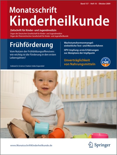 Monatsschrift Kinderheilkunde 10/2009