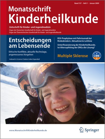 Monatsschrift Kinderheilkunde 1/2009
