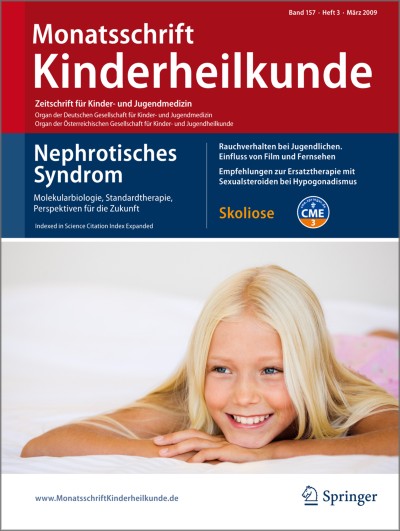 Monatsschrift Kinderheilkunde 3/2009