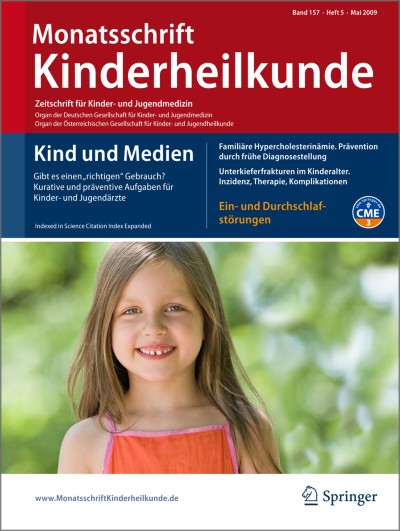Monatsschrift Kinderheilkunde 5/2009