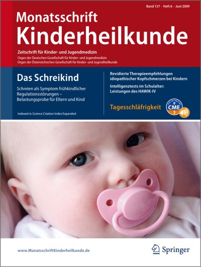 Monatsschrift Kinderheilkunde 6/2009