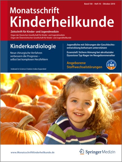 Monatsschrift Kinderheilkunde 10/2010