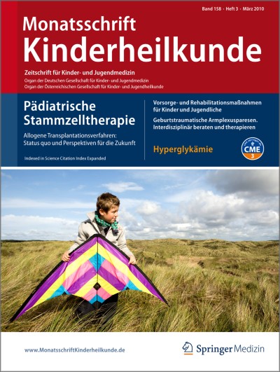 Monatsschrift Kinderheilkunde 3/2010