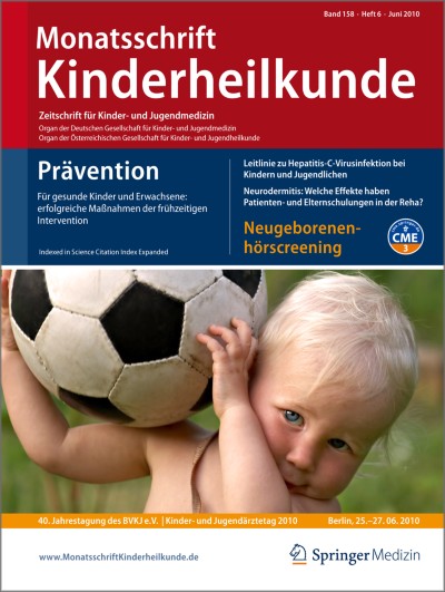 Monatsschrift Kinderheilkunde 6/2010