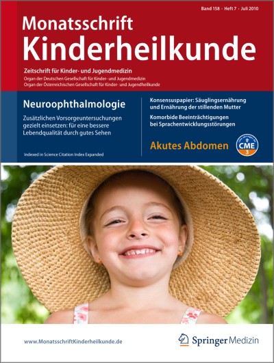 Monatsschrift Kinderheilkunde 7/2010