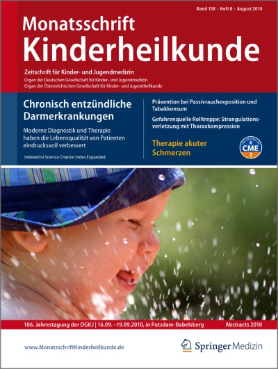 Monatsschrift Kinderheilkunde 8/2010