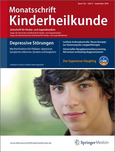 Monatsschrift Kinderheilkunde 9/2010