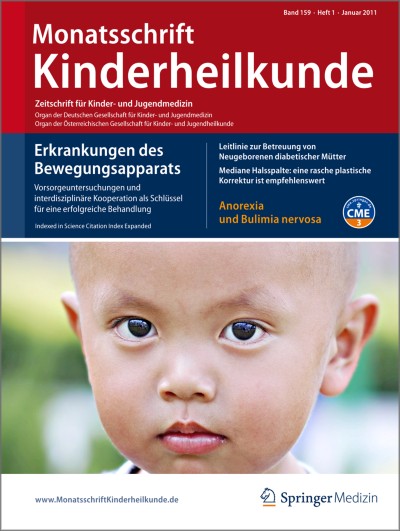 Monatsschrift Kinderheilkunde 1/2011