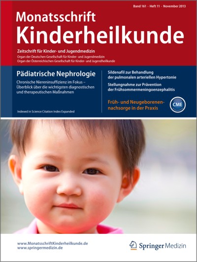 Monatsschrift Kinderheilkunde 11/2013