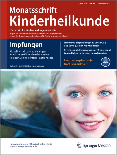 Monatsschrift Kinderheilkunde 12/2013