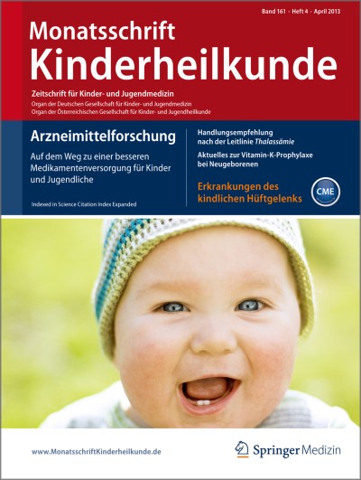 Monatsschrift Kinderheilkunde 4/2013