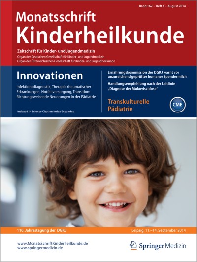 Monatsschrift Kinderheilkunde 8/2014