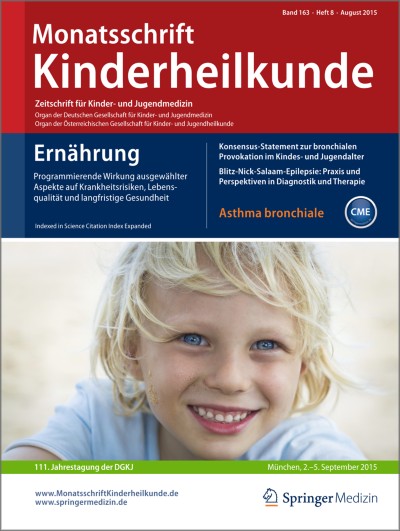 Monatsschrift Kinderheilkunde 8/2015