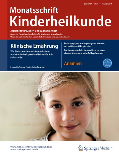 Monatsschrift Kinderheilkunde 1/2016