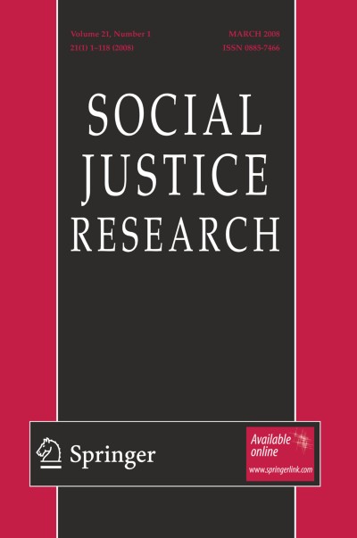 Social Justice Research 1/2008