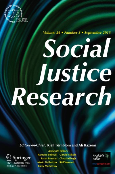 Social Justice Research 3/2013