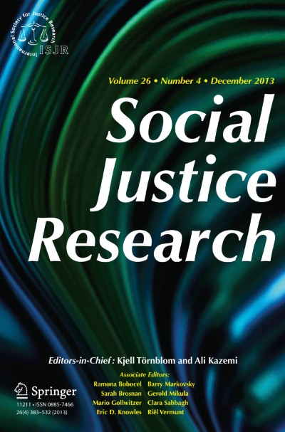 Social Justice Research 4/2013