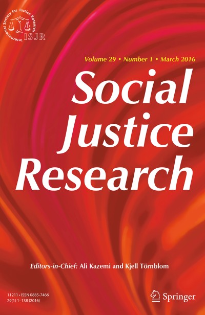Social Justice Research 1/2016