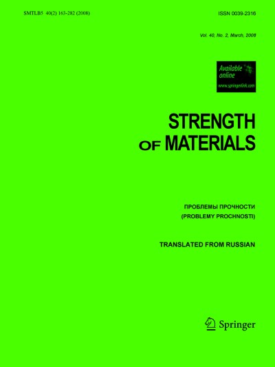 Strength of Materials 2/2008