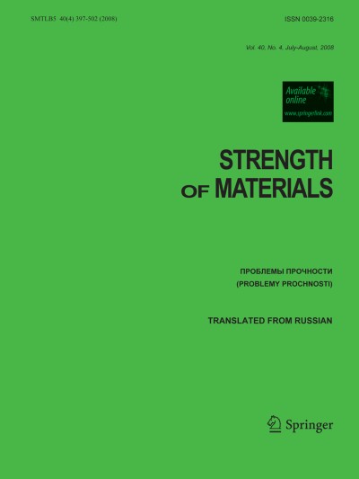 Strength of Materials 4/2008