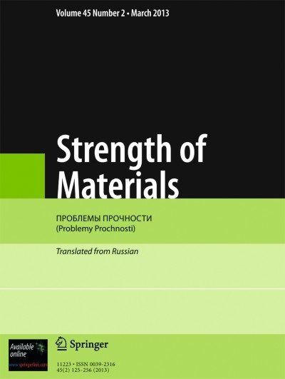 Strength of Materials 2/2013