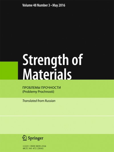 Strength of Materials 3/2016