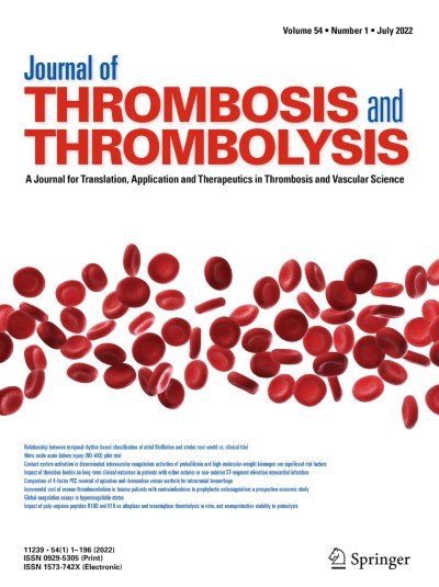 Link zu Zeitschrift Journal of Thrombosis and Thrombolysis