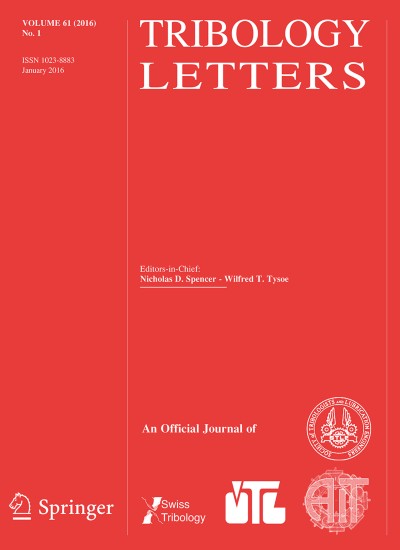 Tribology Letters 1/2016