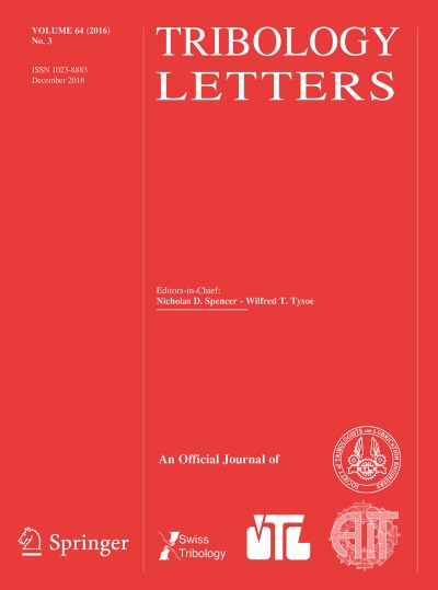 Tribology Letters 3/2016