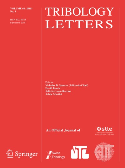 Tribology Letters 3/2018