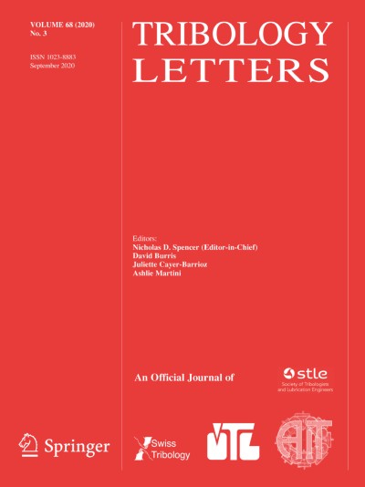 Tribology Letters 3/2020