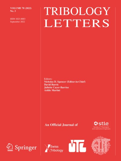 Tribology Letters 3/2022