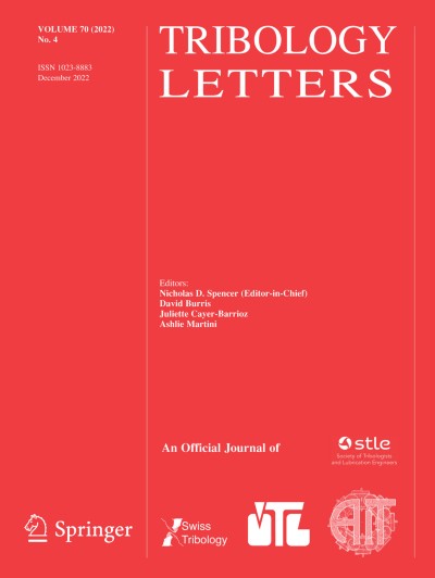 Tribology Letters 4/2022