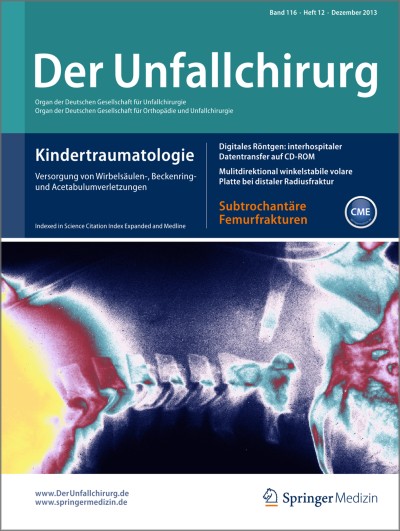 Link zu Zeitschrift Die Unfallchirurgie