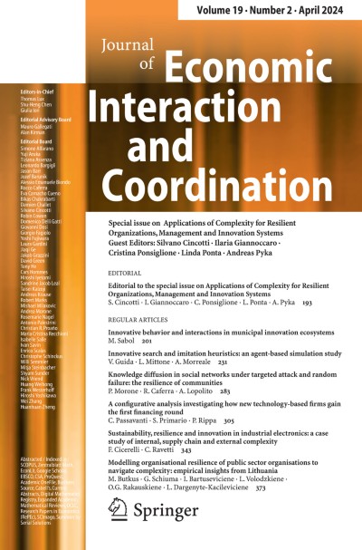 Journal of Economic Interaction and Coordination 2/2024