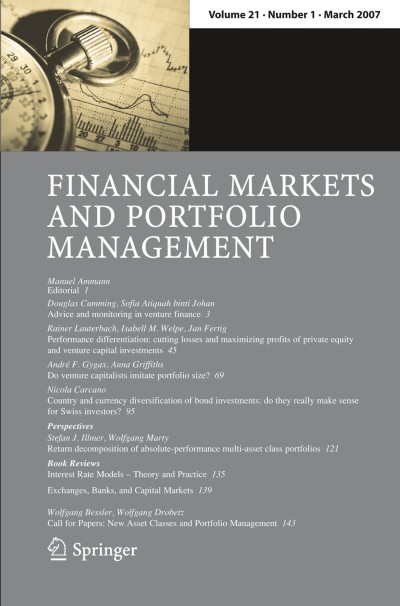 Financial Markets and Portfolio Management 1/2007