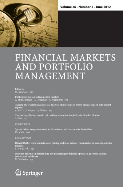 Financial Markets and Portfolio Management 2/2012