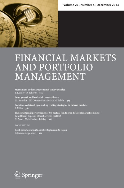 Financial Markets and Portfolio Management 4/2013