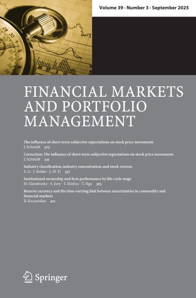 Financial Markets and Portfolio Management 3/2025