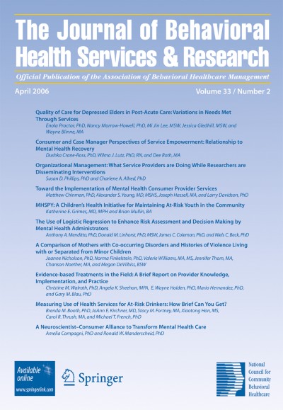 The Journal of Behavioral Health Services & Research 2/2006