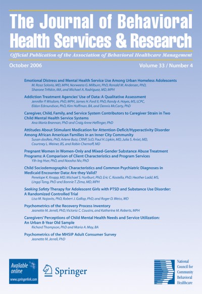 The Journal of Behavioral Health Services & Research 4/2006