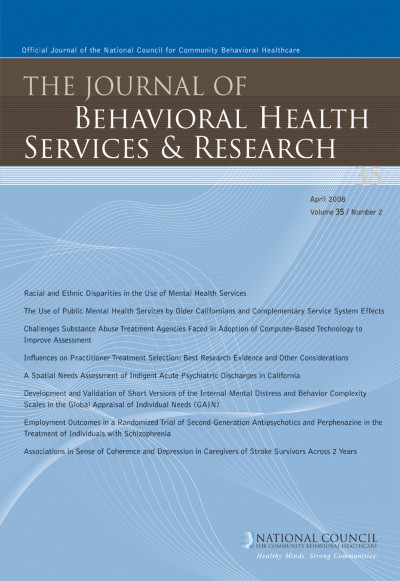 The Journal of Behavioral Health Services & Research 2/2008