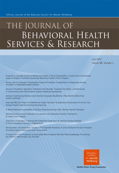 The Journal of Behavioral Health Services & Research 3/2025