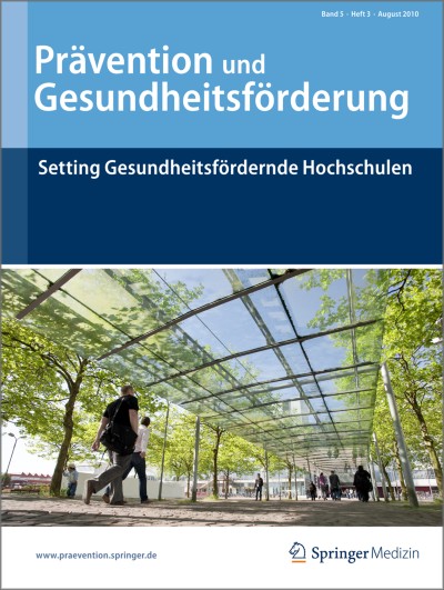 Prävention und Gesundheitsförderung 3/2010