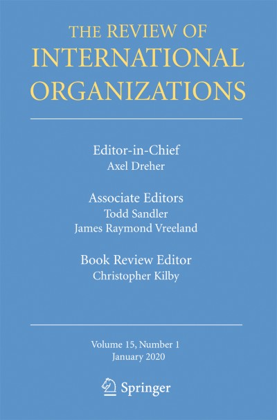 The Review of International Organizations 1/2020